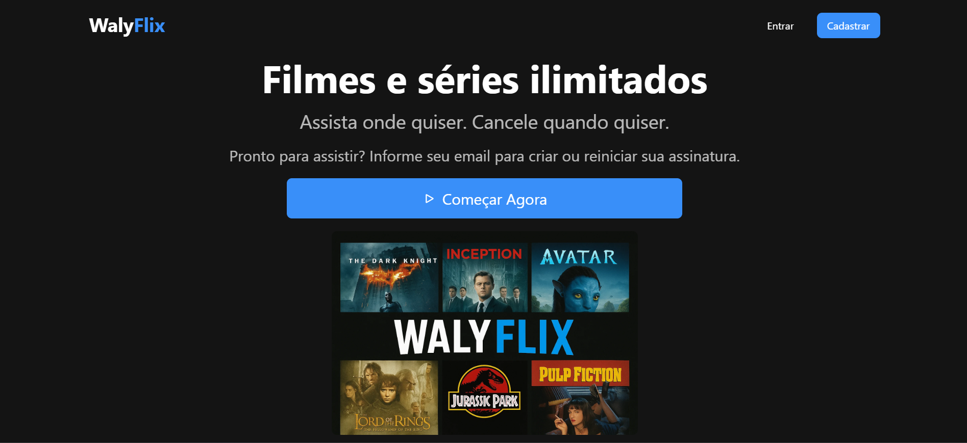 Imagem do projeto WalyFlix